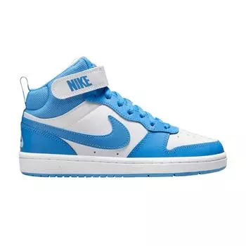 Nike Кроссовки Court Borough Mid 2 GS белые синие Beyond Kids CD7782-123 38