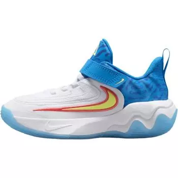 Nike Кроссовки детские Giannis Immortality 4 SE PS Photo Blue Light Lemon Twist White Hyper-Royal HF1182-100 26