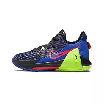 Nike Кроссовки LeBron Witness 6 PS Hyper Royal Bright Crimson Kids сине-черные Volt DD0424-405 28
