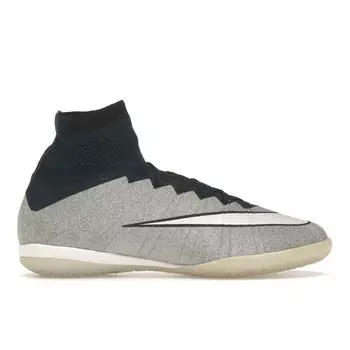 Nike Кроссовки MercurialX Proximo SE IC Metallic Silver Dark Obsidian Unisex Sneakers White Black 805030-014 41