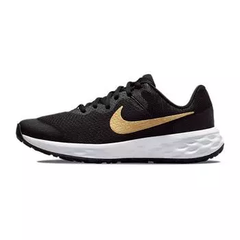 Nike Кроссовки Revolution 6 GS Black Metallic Gold Kids белые DD1096-002 36