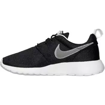 Nike Кроссовки Roshe Run GS для детей Черный Металлик-серебристый-Белый 599728-007 38