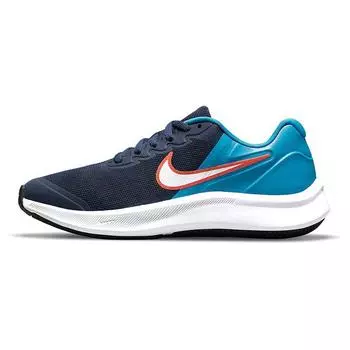 Nike Кроссовки Star Runner 3 GS Midnight Navy Kids Синие, белые, имперские, синие DA2776-401 36