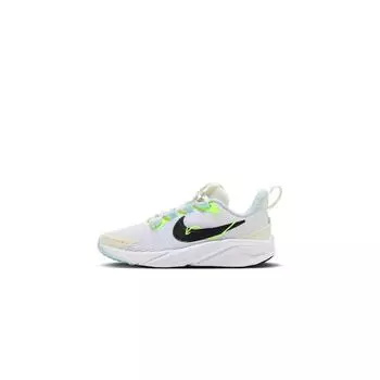 Nike Кроссовки Star Runner 4 Next Nature PS Wherever Whenever Kids белые нефритовые-Horizon Volt HQ3470-101 28