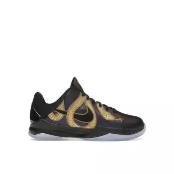 Nike Кроссовки Zoom Kobe 5 Protro GS Year of the Mamba - Eggplant Kids, фиолетово-черные, металлик-золото HM3753-500 37.5