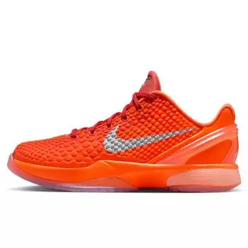 Nike Кроссовки Zoom Kobe 6 GS WNBA Детские Оранжевый Насыщенно-оранжевый Металлический-серебристый FV9676-800 36.5