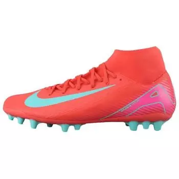 Nike Кроссовки Zoom Mercurial Superfly 10 Academy AG Mad Energy Pack для мужчин, красные, угольно-светящиеся, аврорально-зеленые FQ8329-800 44.5