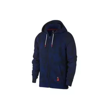 Nike Kyrie Мужская баскетбольная камуфляжная спортивная куртка мужская куртка синяя AJ3386-478 M