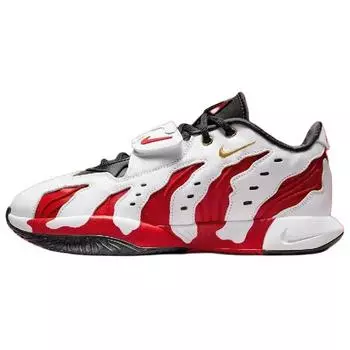 Nike LeBron 21 Prime 96 EP Fire Red Мужские кроссовки Белый Металлик-Золото HV1222-100 42.5