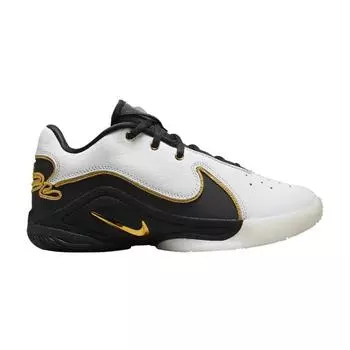 Nike Леброн 22 Могул (GS) Детские кроссовки Белый Черный Металлик-Золото HV8616-100 36