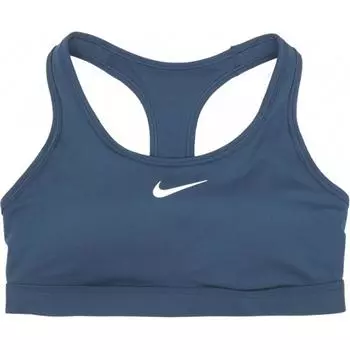 Nike Логотип Укороченный Пуловер Бюстгальтер Женский Бюстгальтер Темно-синий DX6822-478 S