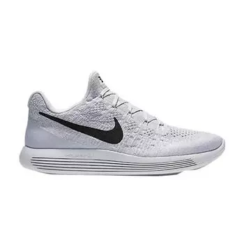 Мужские кроссовки Nike Lunarepic Low Flyknit 2 White Pure-Platinum-Wolf-Grey-Black 863779-100 44