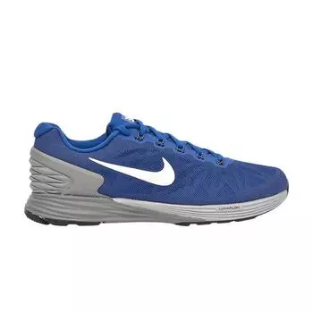 Nike LunarGlide 6 Gym Blue Cool Grey мужские кроссовки Белый Обсидиан 654433-420 41