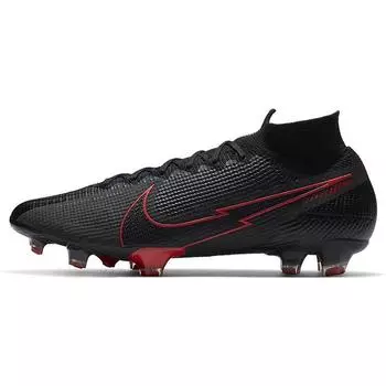 Nike Mercurial Superfly 7 Elite FG Chile Red Pack — черные мужские кроссовки темно-дымчато-серые AQ4174-060 37.5
