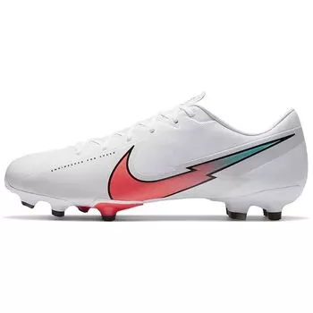 Nike Mercurial Vapor 13 Academy MG White Flash Crimson Мужские кроссовки Photon-Dust Hyper-Jade AT5269-163 44