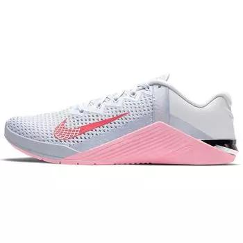 Nike Metcon 6 Football Grey Arctic Punch Женские кроссовки Summit-White Ярко-Малиновый AT3160-001 42