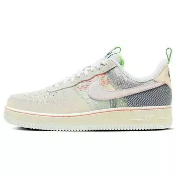 Nike Мужские кроссовки Air Force 1 07 Premium Sashiko серо-белые кокосового молока FB1854-111 39
