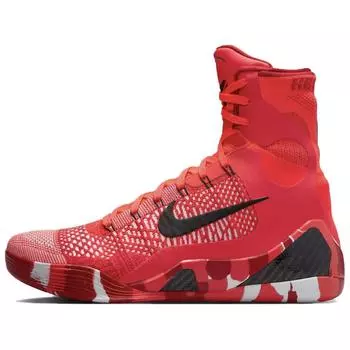 Nike Мужские кроссовки Kobe 9 Elite Protro Christmas 2024, ярко-красные, черные FZ7335-600 40