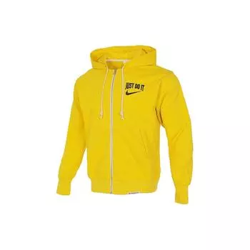 Nike Однотонная куртка с капюшоном на молнии Мужские куртки Желтые DV9449-735 3XL