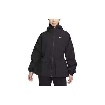 Nike Однотонная повседневная куртка на молнии с капюшоном Женская куртка черная FN3670-010 XL