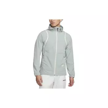 Nike Однотонная повседневная куртка с капюшоном на молнии Мужские куртки Pumice FZ4771-041 XL