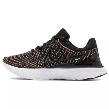 Nike React Infinity Run Flyknit 3 Черные мультиженские кроссовки Blue-Glow Pink-Prime White DD3024-002 36.5