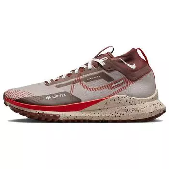 Nike React Pegasus Trail 4 GORE-TEX Diffused Taupe Picante Red Мужские кроссовки Фиолетовый Dark-Pony Sail DJ7926-200 42