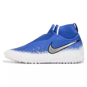 Nike React Phantom Vision Pro DF TF Racer Синие мужские кроссовки Chrome White AO3277-410 40.5