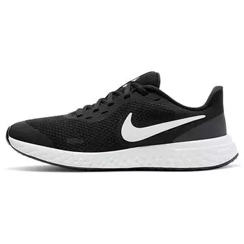 Nike Revolution 5 GS Черно-белые детские кроссовки антрацит BQ5671-003 36