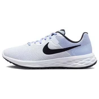 Nike Revolution 6 Next Nature Football Серые мужские кроссовки Cobalt Bliss Белый Черный DC3728-014 44.5