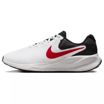 Nike Revolution 7 Белые Черные Огненно-Красные Мужские Кроссовки Фотон-Пыль FB2207-102 42