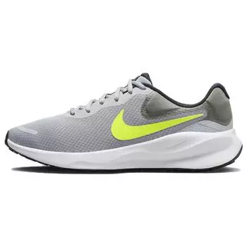 Кроссовки Nike Revolution 7 Серый волк Вольт Мужские Дымчато-серый Черный FB2207-002 40