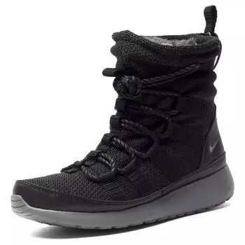 Nike Roshe One High женские кроссовки черные черные серые 807424-001 35.5
