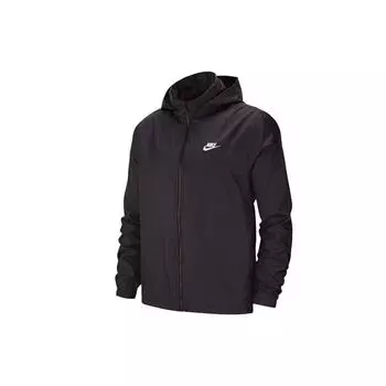 Nike Running Training Тканая дышащая ветрозащитная куртка с капюшоном Мужская верхняя одежда Черный AR2239-010 S