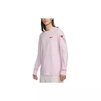 Футболка Nike Valentines Day Series Solid Color Crew Neck Casual Long Sleeve T Shirt Men Tops Foam-Pink FV3994-663 XL