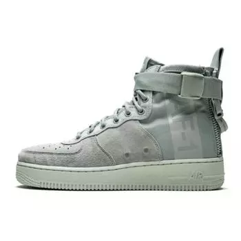 Nike SF Air Force 1 Mid Light Pumice Женские кроссовки Серые Light-Pumice-Barley-Grey AA3966-006 36