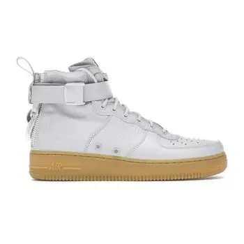 Nike SF Air Force 1 Mid Vast Grey Женские кроссовки Gum-Light-Brown AA3966-005