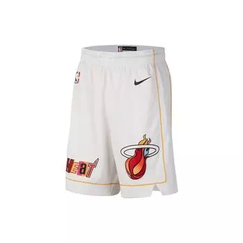 Nike Шорты NBA Miami Heat City Edition Swingman белые мужские уличные DO9663-100 L