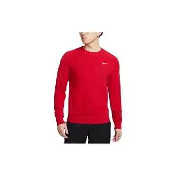 Футболка Nike Solid Color Logo Round Neck Long Sleeve T Shirt Men Tops Red DR5292-687 M