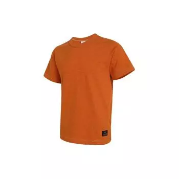 Nike Сплошной цвет с круглым вырезом, удобный пуловер, повседневная спортивная футболка с коротким рукавом, обычная мужская футболка, оранжевый FN2646-815 XXL