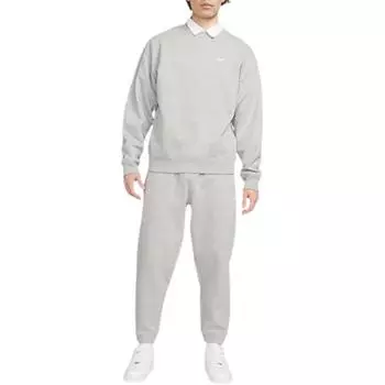 Nike Сплошной цветной свитшот с круглым вырезом и логотипом, мужские топы, серый DX1362-063 XXL