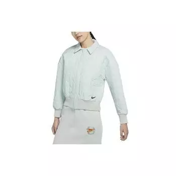 Nike Спортивная одежда Essentials Solid стеганая тканая теплая куртка женская верхняя одежда туманно-серый DD5121-013 XXL