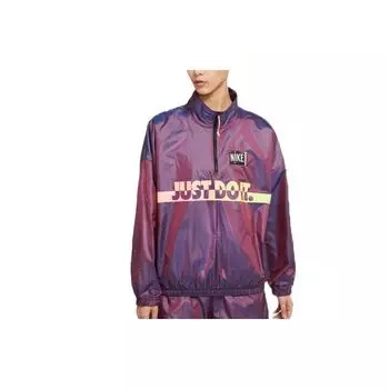 Nike Спортивная повседневная тканая куртка-пуловер женская куртка фиолетовая DA2329-597 L
