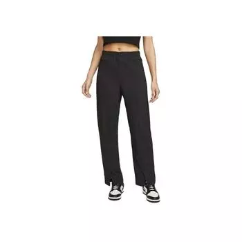 Nike Спортивные брюки Dri-Fit Tech Pack, однотонные, с высокой талией, прямые, повседневные, женские, черные DM6505-010 XL