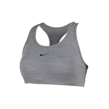Nike Спортивный бюстгальтер Swoosh U-Back со средней поддержкой, женский спортивный бюстгальтер, дымчато-серый BV3637-084 XS