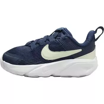 Nike Star Runner 4 TD Полуночный темно-синий/Вольт оттенок Детские кроссовки Синий Пыльно-кактусовый Белый DX7616-409 25