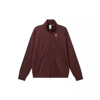 Мужская куртка Nike Court Solid Color Stand Collar Zip-Up Casual Jacket Burgundy DC2566-652 S