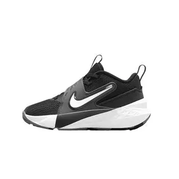 Nike Team Hustle D12 PS Черно-белые детские кроссовки Антрацит HF6280-002 28
