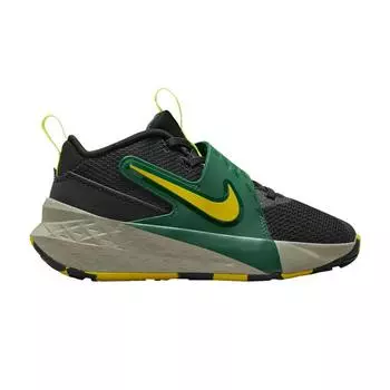 Nike Team Hustle D12 PS Черный Еловый Ярко-лимонный Детские Кроссовки Светло-армейский HF6280-004 28