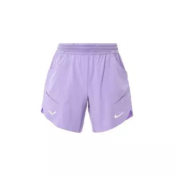 Nike Теннисные шорты Dri-Fit Adv 7 дюймов, однотонные, эластичные, с логотипом, с высокой талией, повседневные, мужские шорты, фиолетовые DV2881-567 L